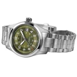 Hamilton H70455160 Automatik Armbanduhr Khaki Field Auto 38 mm Grün