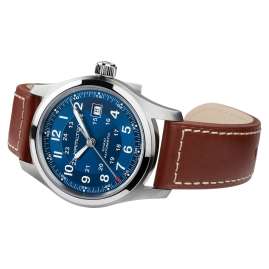 Hamilton H70605540 Men's Watch Automatic Khaki Field Auto Brown/Blue 42 mm