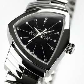 Hamilton H24211130 Damenuhr Ventura S Quarz Silberfarben/Schwarz