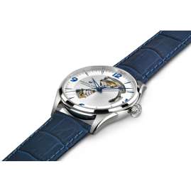 Hamilton H32705651 Men's Watch Automatic Jazzmaster Open Heart Blue
