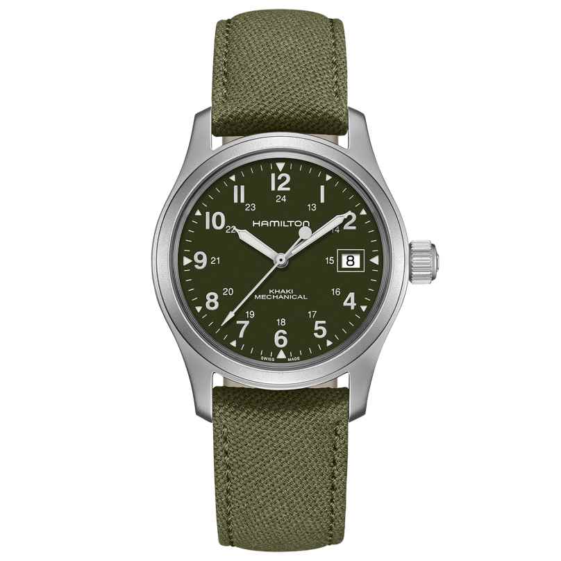 Hamilton H69439363 Wristwatch Khaki Field Mechanical 38 mm Green 7640167048229