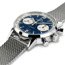 Hamilton H38416141 Armbanduhr Intra-Matic Handaufzug Chrono Blau