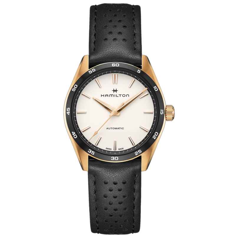 Hamilton H36225770 Men's Automatic Watch Jazzmaster Performer Black/Rose Gold 7630458803774