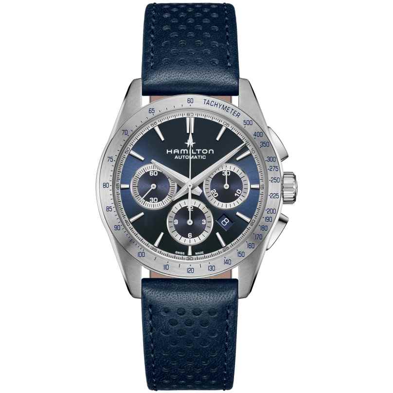 Hamilton H36616640 Men's Watch Chronograph Automatic Jazzmaster Performer Blue 7630458803804