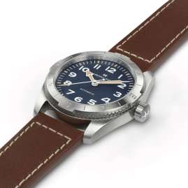 Hamilton H70225540 Men's Wristwatch Khaki Field Expedition Auto Brown/Blue
