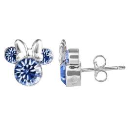 Disney E905162RDECL Kinder-Ohrringe Geburtsstein Dezember Blau 925 Silber