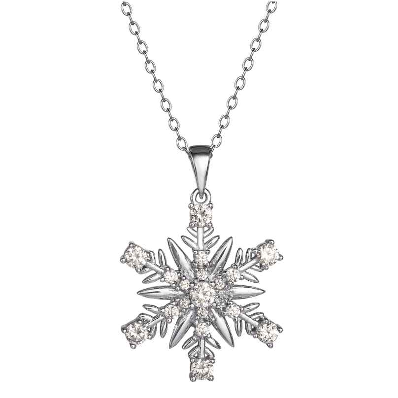 Disney C902671RZWL-B Necklace Snowflake Frozen 925 Silver 0887746754509