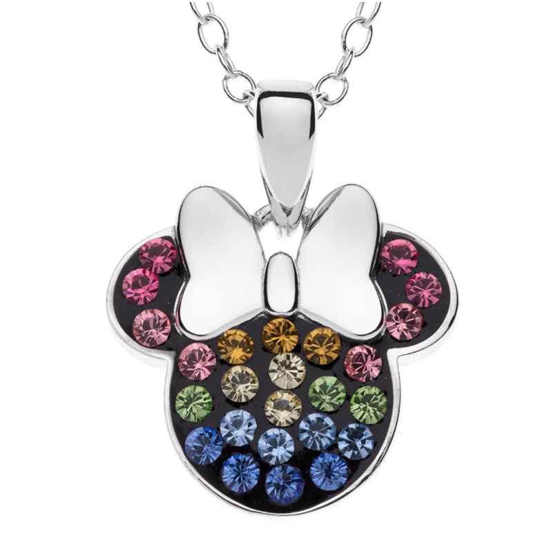 Disney C901586SRML-P Girls Necklace with Mickey Mouse Pendant 925 Silver 0887746754332