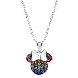 Disney C901586SRML-P Girls Necklace with Mickey Mouse Pendant 925 Silver