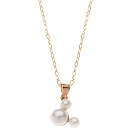 Disney C100344MAL Necklace for Girls 375 / 9K Gold with Pearls