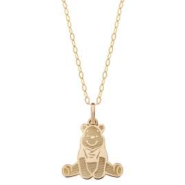 Disney P75034L Necklace Pooh Bear 375 Gold