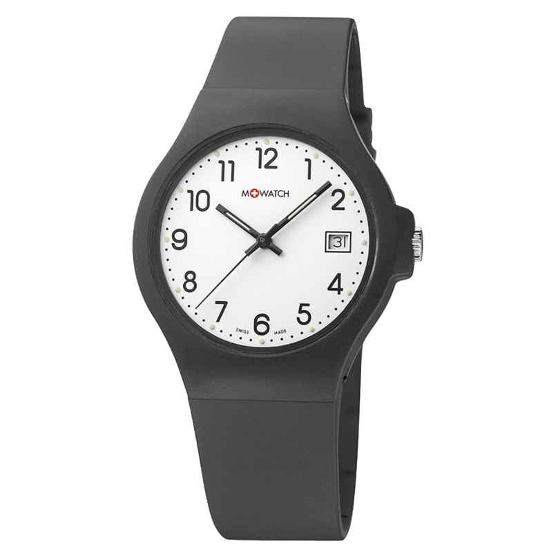 M-Watch WYA.37210.RB Damen-Armbanduhr Core 37 Schwarz/Weiß 7630040921091