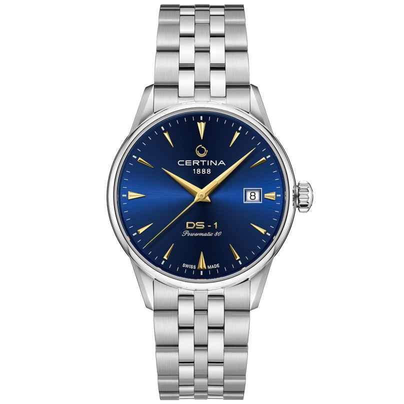 Certina C029.207.11.041.00 Herrenuhr Automatik DS-1 Stahl/Blau 38 mm 7612307154602