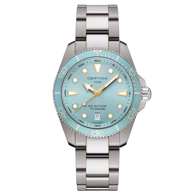Certina C048.410.44.351.00 Taucheruhr Quarz DS Action Titan/Hellblau 30 bar 7612307155265