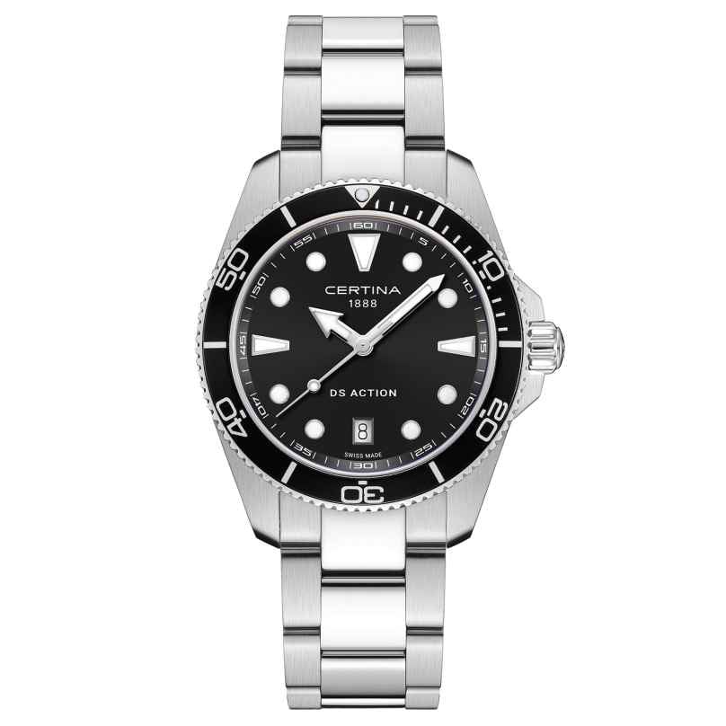 Certina C048.410.11.051.00 Diving Watch Quartz DS Action Steel/Black 30 bar 7612307155203