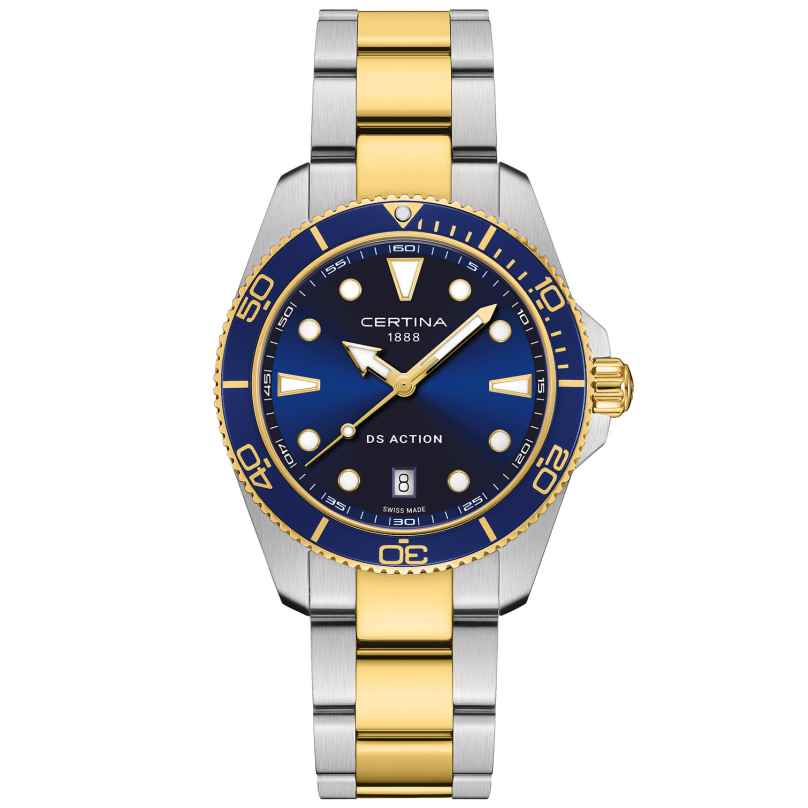 Certina C048.410.22.041.00 Armbanduhr Quarz DS Action Bicolor/Blau 30 bar 7612307155241