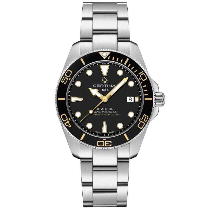 Certina C048.407.11.051.01 Diving Watch Automatic DS Action Black 30 bar 7612307155739
