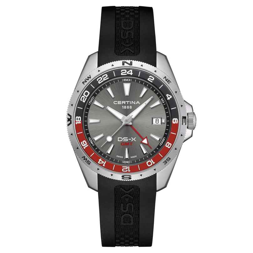 Certina C047.452.17.081.01 Men's Watch Quartz DS-X GMT Black 7612307156477