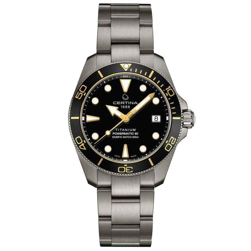 Certina C048.807.44.051.00 Diving Watch Automatic DS Action 38 mm Titanium 7612307157245