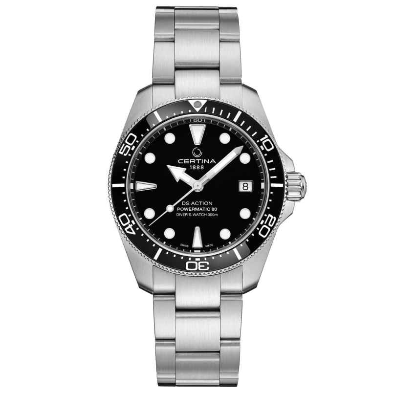 Certina C048.807.11.051.00 Taucheruhr Automatik DS Action Diver 38 mm Schwarz 7612307157269