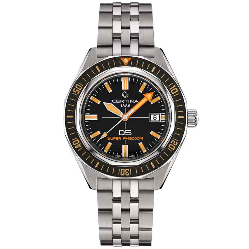 Certina C0506074405102 Herrenuhr Automatik DS Super PH2000M Titan Schwarz 7612307157962