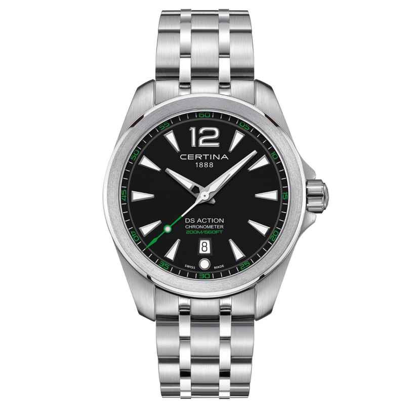 Certina C032.851.11.057.02 Men's Wristwatch DS Action Steel/Black 7612307141572