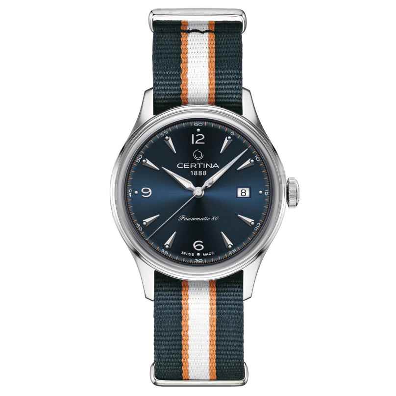 Certina C038.407.18.047.00 Men's Wristwatch DS Powermatic 80 Blue/Beige 7612307148397