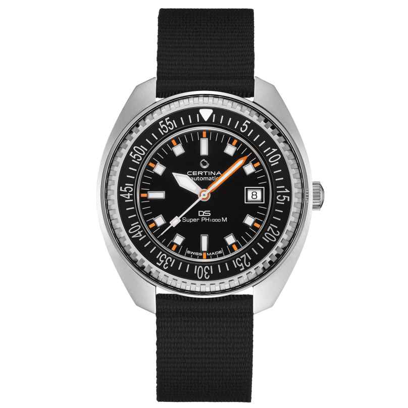 Certina C024.907.18.051.00 Men's Watch DS Super PH1000M Black 100 bar 7612307152868