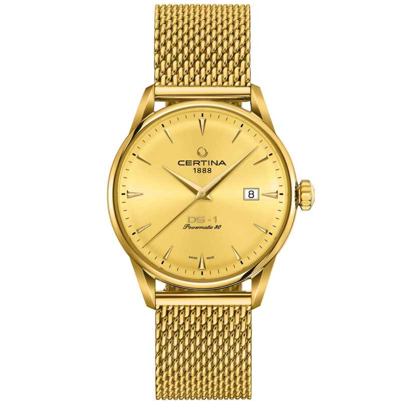 Certina C029.807.33.361.00 Men's Watch Automatic DS-1 Gold Tone 7612307153445