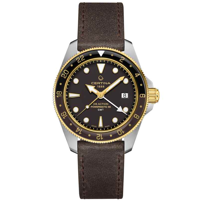 Certina C032.929.26.051.00 Men's Watch Diver Automatic GMT DS Action Brown 7612307153810