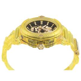 Philipp Plein PWWAA0123 Unisex Wristwatch The $kull Synthetic Yellow