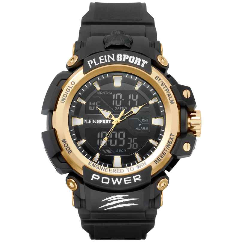 Philipp Plein PSNBA0523 Wristwatch AnaDigi Combat Black/Gold Tone 7630615131924
