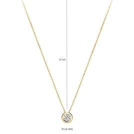 Blush 3052YZI Women's Necklace 585 Gold with Cubic Zirconia