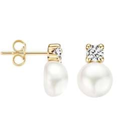 Blush 7147YPW Ladies' Earrings 585 Gold with Pearl