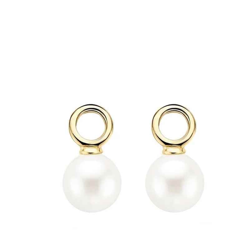 Blush 9046YPW Hoop Earrings Charms Gold 585 with Pearl 8717828154069