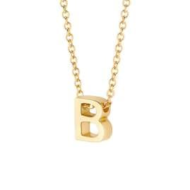Blush 3155YGO_B Ladies' Necklace 585 Gold Letter B