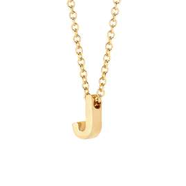 Blush 3155YGO_J Ladies' Necklace 585 Gold with Letter J Pendant