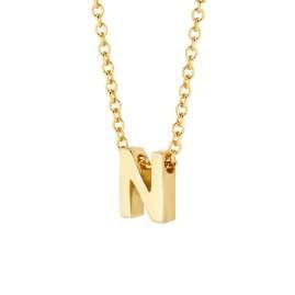 Blush 3155YGO_N Ladies' Necklace 585 Gold with Letter N Pendant