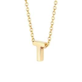 Blush 3155YGO_T Ladies' Necklace 585 Gold with Letter T Pendant