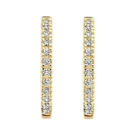 Blush 7309YZI Women's Hoop Earrings 585 Gold with Cubic Zirconia