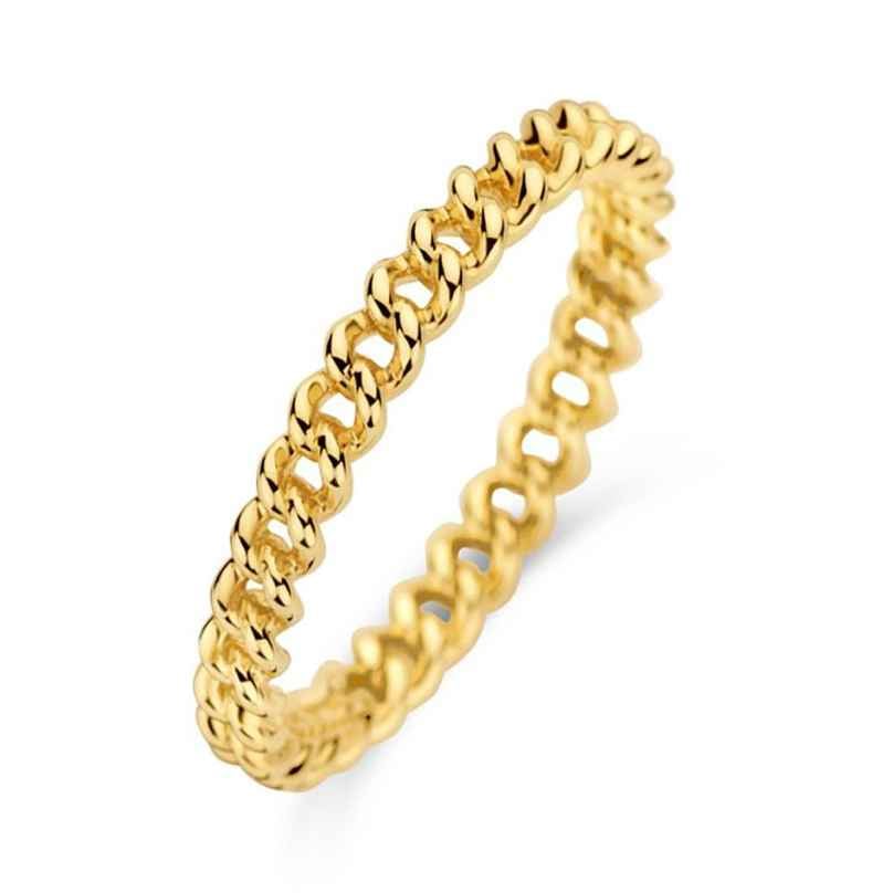 Blush 1247YGO Women's Gold Ring with Chain Design