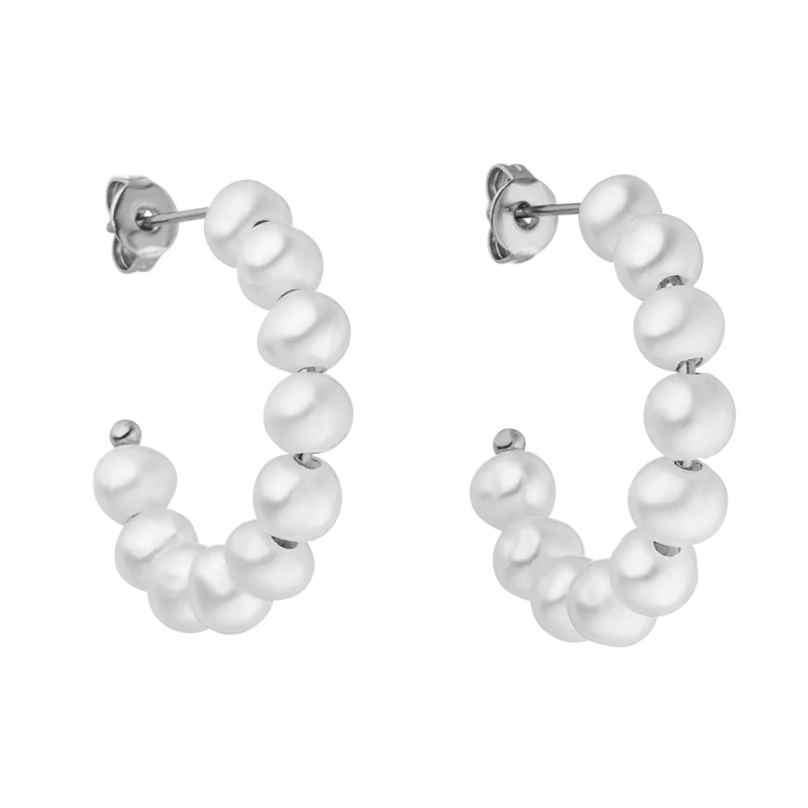 Purelei Women's Hoop Earrings with Pearls Aina 4260695688693