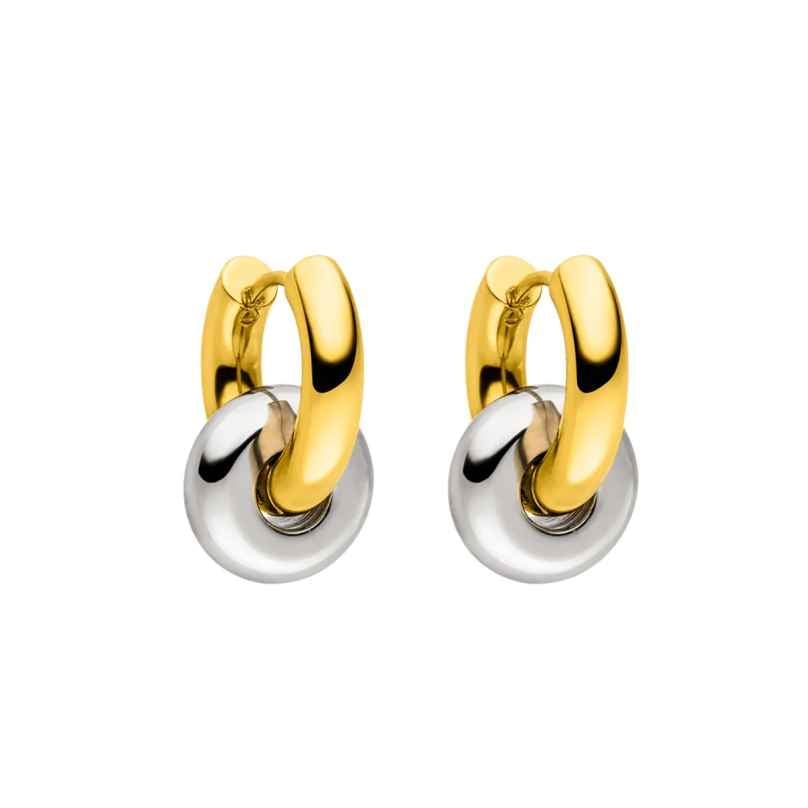 Purelei Women's Hoop Earrings Two Tone Bond 4262370522636