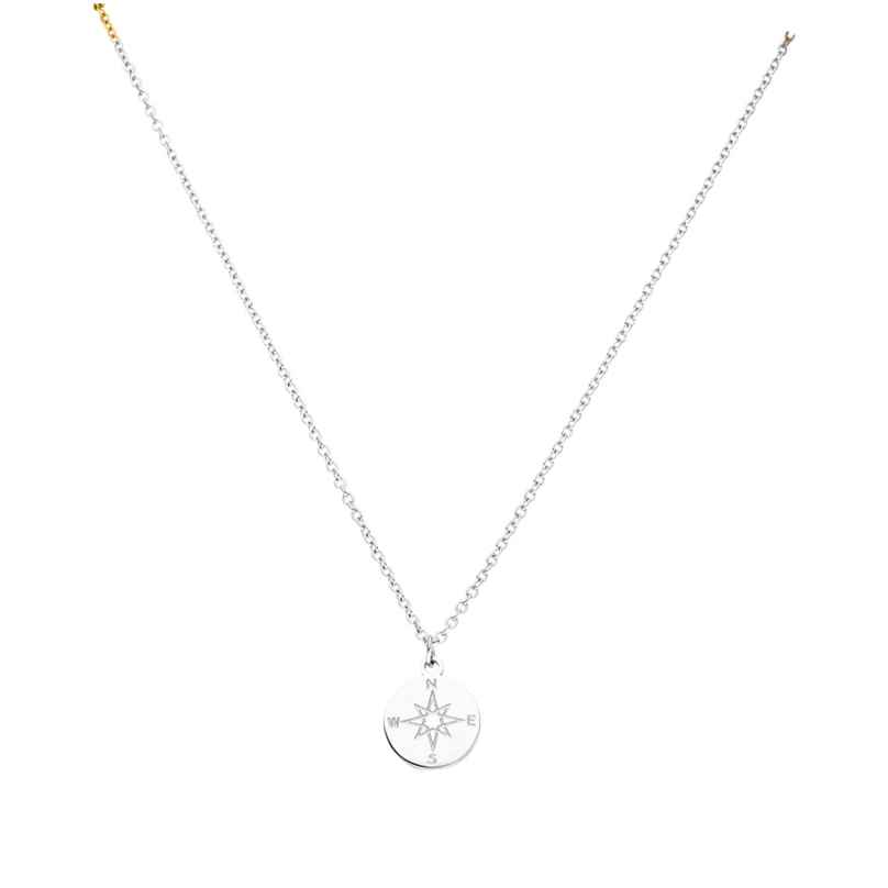 Purelei Ladies' Necklace Silver Tone Compass 0747742295904