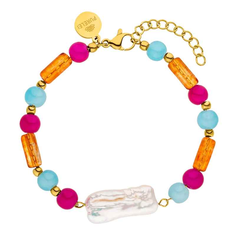 Purelei Women's Bracelet Colourful Gold Tone Delight 4260767720924