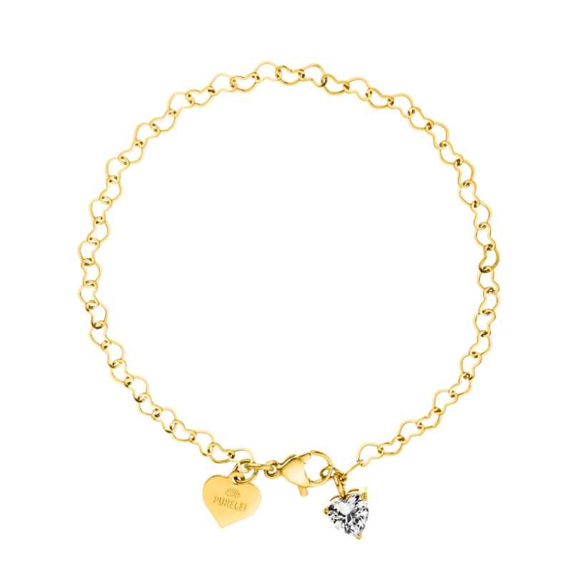 Purelei Ladies' Bracelet Hearts Gold-Plated Endless Love 4262390031026