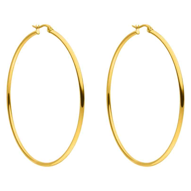 Purelei Ladies' Earrings Gold Tone Hoops 4260767720283