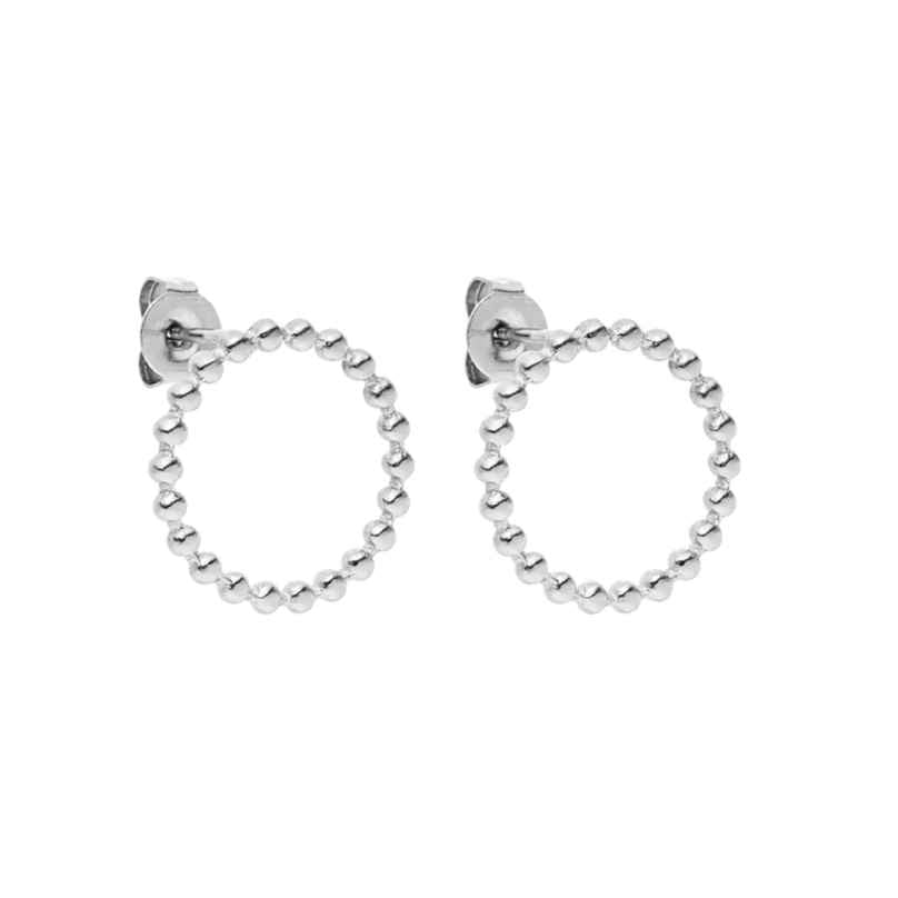 Purelei Women's Stud Earrings Silver Tone Karma 0747742298578