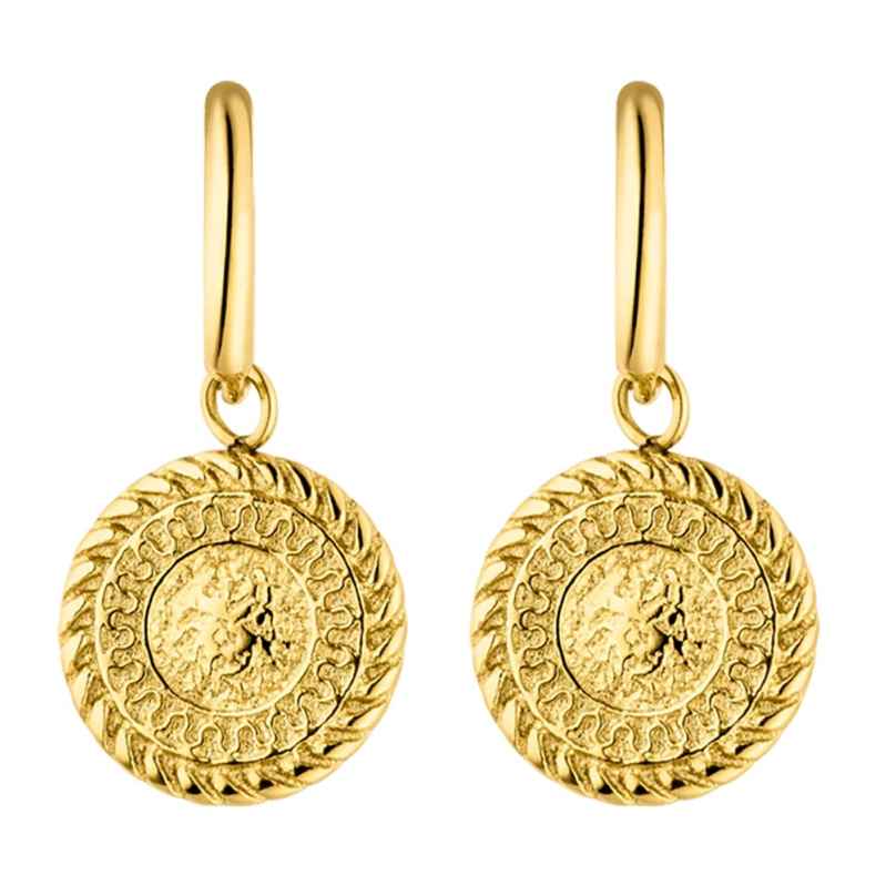 Purelei Ladies' Hoop Earrings Gold Tone Waina 4260644147424