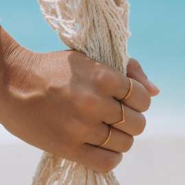 Purelei Women's Ring Gold Tone Malihini